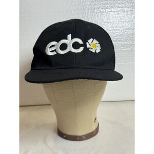EDC Black Trucker‎ Cap Hat Snapback Adjustable Baseball Electric Daisy Carnival